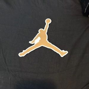 Gold Jordan sticker mint quality